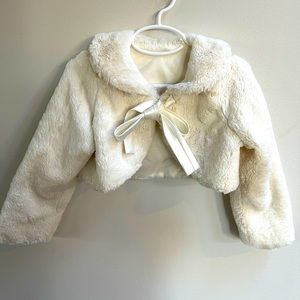 Faux fur bolero jacket! Prefect for holidays.